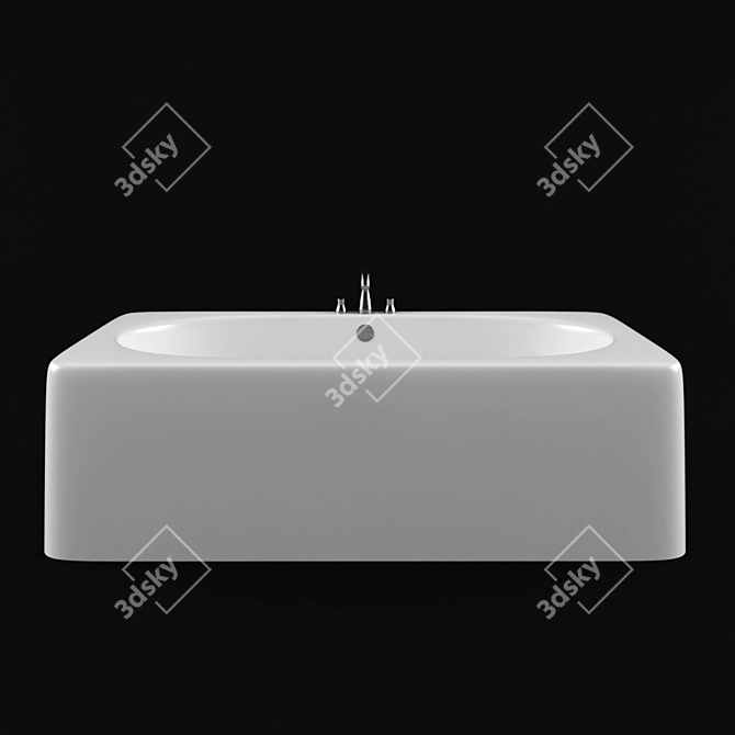 Sleek Mark Newson Bath Collection 3D model image 2