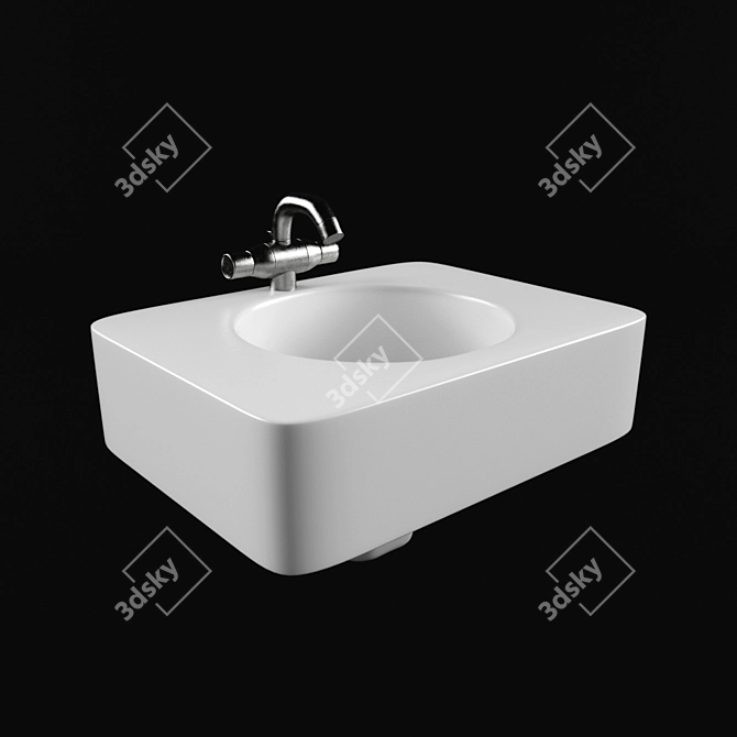 Sleek Newson Bathroom Collection 3D model image 1