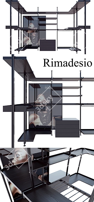 Rimadesio Zenit System: Modernize Your Living Space 3D model image 1