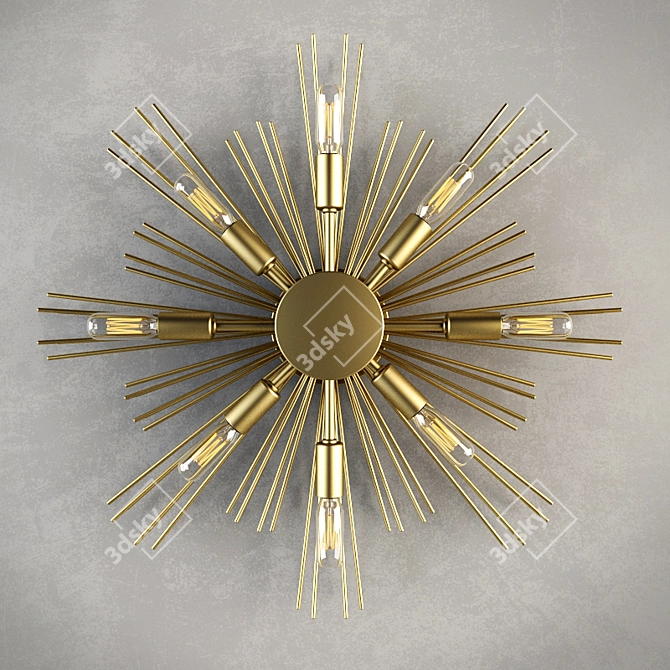 Modern Rustic Jiten Sconce 3D model image 1