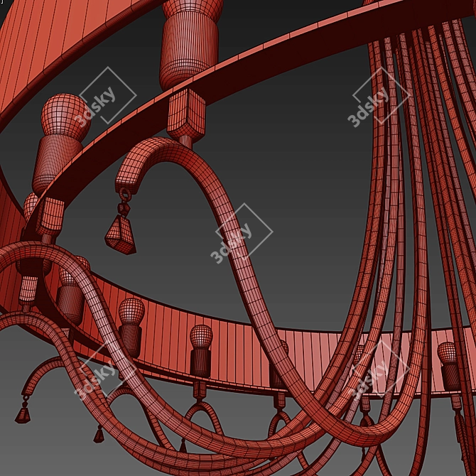 Luxury Stravagante Chandelier 3D model image 2