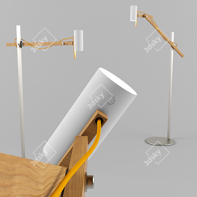 Elegant Floor Lamp: Idol Torcher 3D model image 1