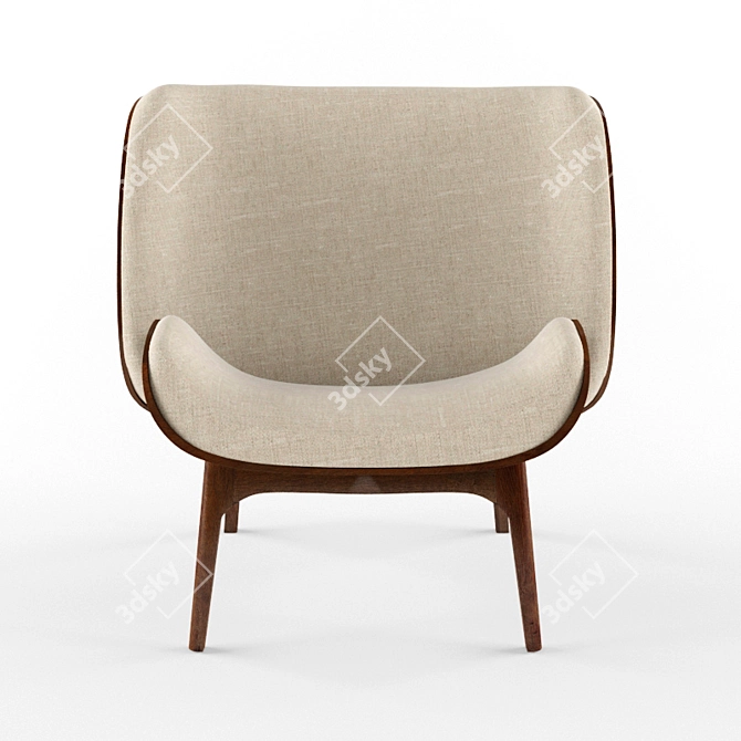 French Made Perrouin Kalin Armchair 3D model image 2