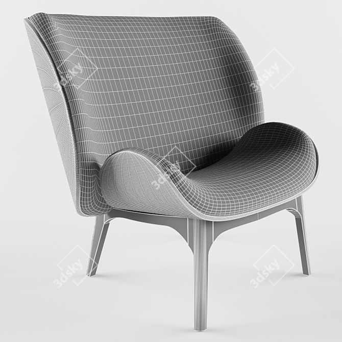 French Made Perrouin Kalin Armchair 3D model image 3