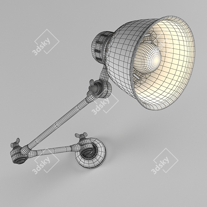 Elegant Axel Wall Lamp 3D model image 2