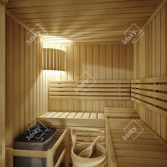 Harvia Variant Sauna: Pure Relaxation 3D model image 2