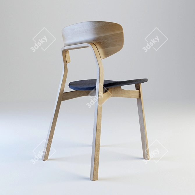 Minimalist Modern Nonoto Chair 3D model image 1