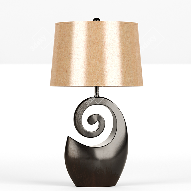 Elegant Janae Table Lamp 3D model image 1