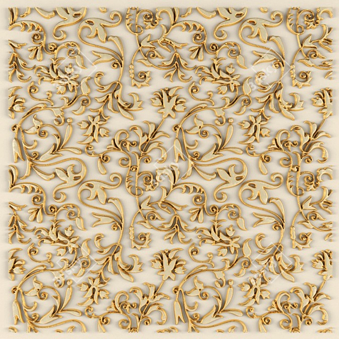 Stunning Stucco Pattern 3D model image 2