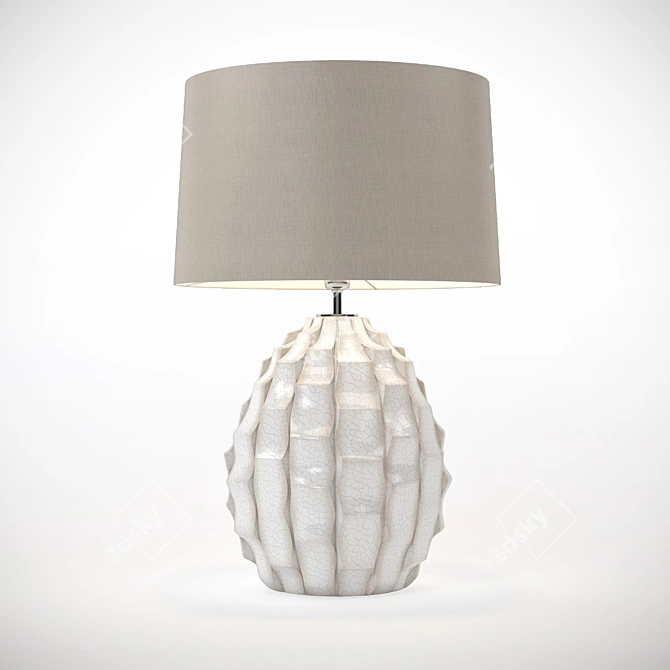 Elegant Ivory Bayern Table Lamp 3D model image 1