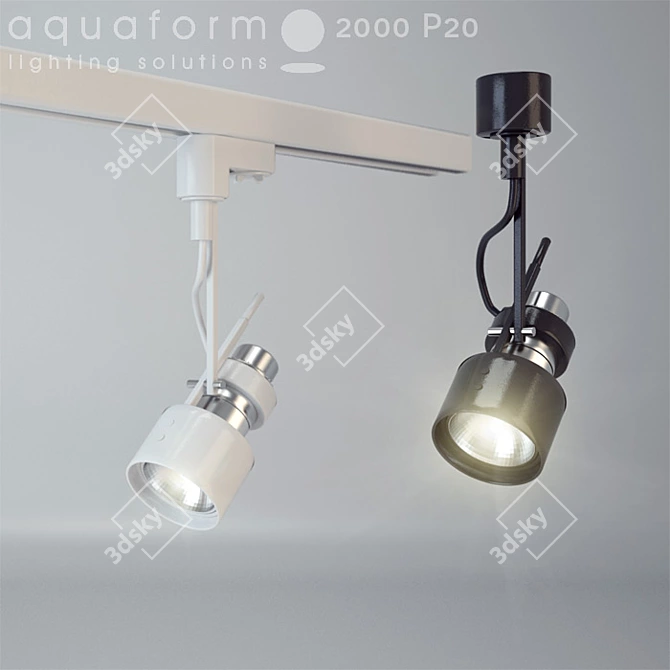 Aquaform Spot Lights: Track & Ceiling 3D model image 2