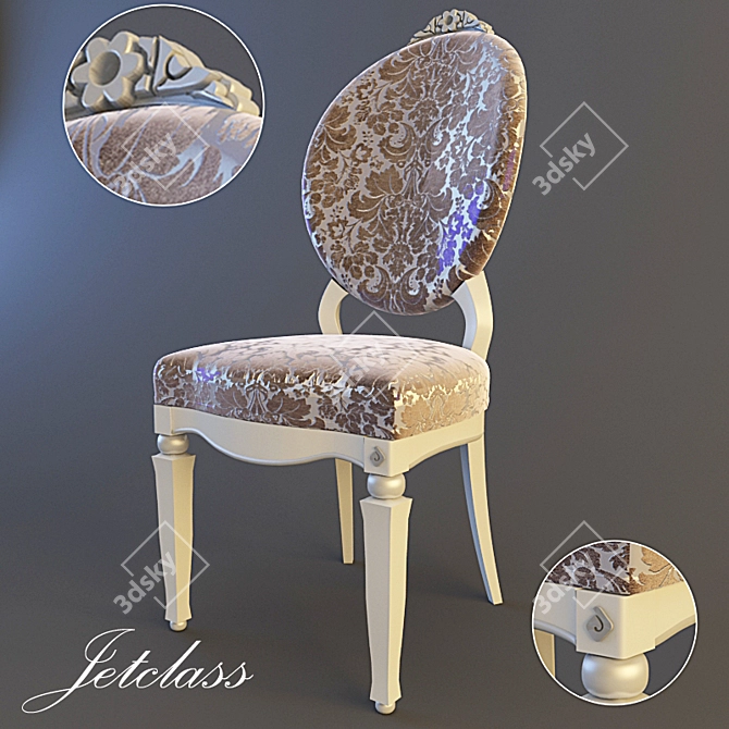 Jetclass Capri Chair: Sleek and Stylish Seating 3D model image 1