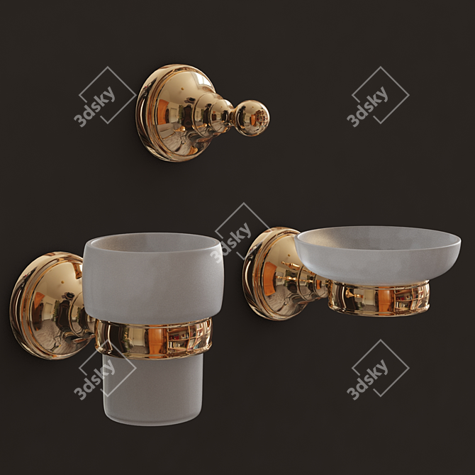 Title: Classical Church Bathroom Set 3D model image 3