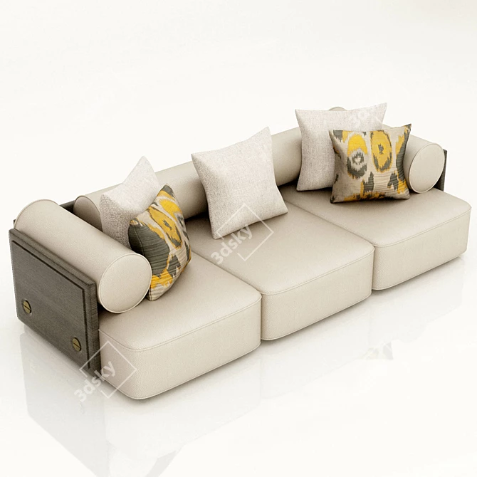 Deco-Art Luxury Sofa 3D model image 1