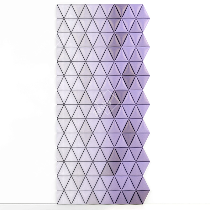 Leather 3D Wall Panel by Studioart - Customizable Color - 2900x900mm - Archive Included 3D model image 2