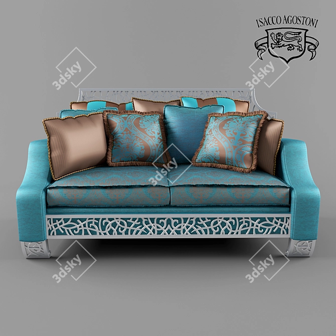 Isacco Agostoni Salotti Sofa: Salotto Impero Art. 1272 3D model image 2