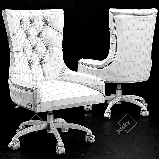 Elegant ITACA Chair for Office 3D model image 2