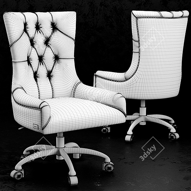 Elegant ITACA Chair for Office 3D model image 3