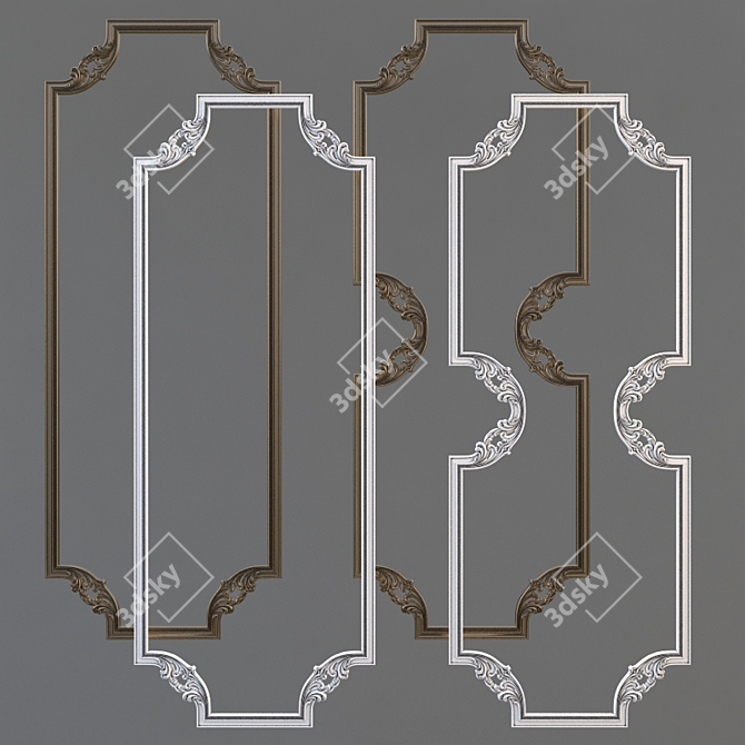 Elegant Moldings for Perfect Décor 3D model image 1