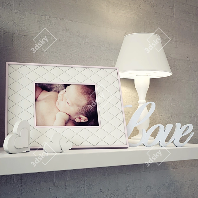 Adorable Baby Frames 3D model image 2