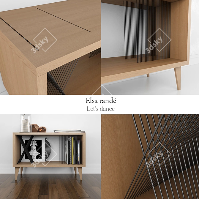 ElsaRande Let's Dance Nightstand 3D model image 3