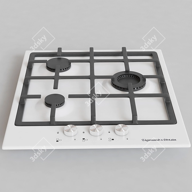 Premium Gas Cooktop: Zigmund & Shtain GN 58.451 W 3D model image 1