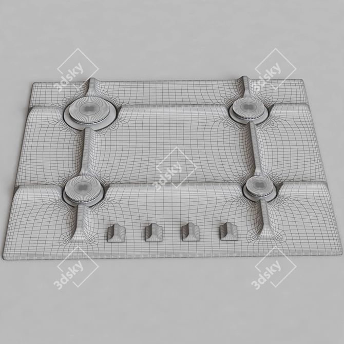 Zigmund & Shtain GN 116 1B Gas Cooktop 3D model image 2