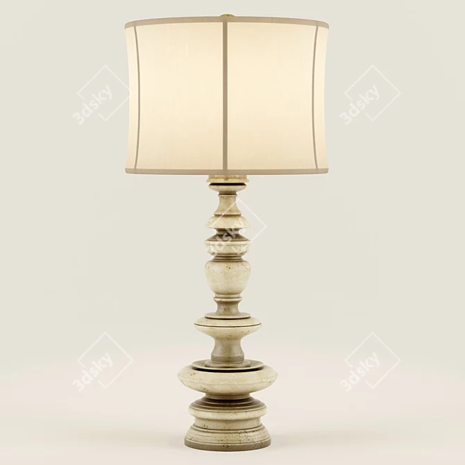 Torser John Richard - 45x45x102 cm Tall 3D model image 1