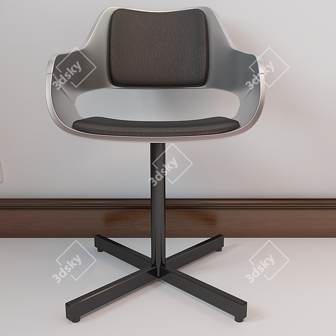 Sleek Duco Finish Chair 3D model image 1