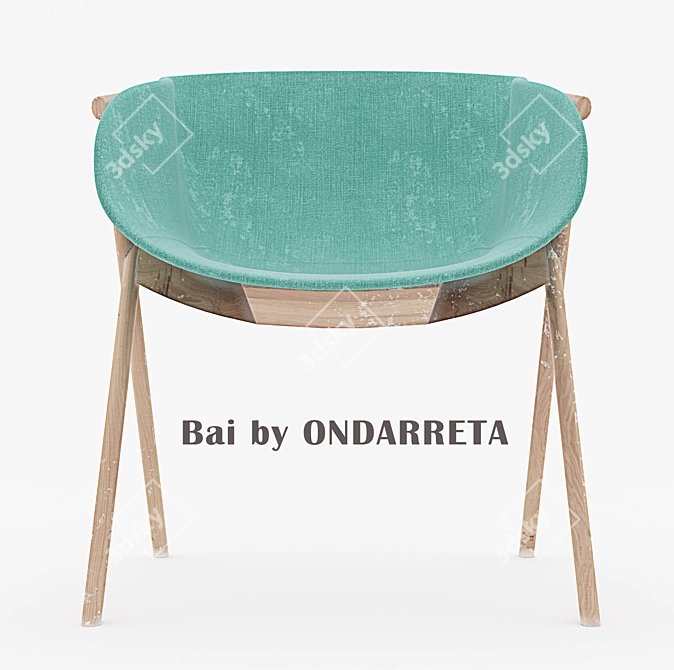 Sleek Polys Chair by Ondarreta 3D model image 2
