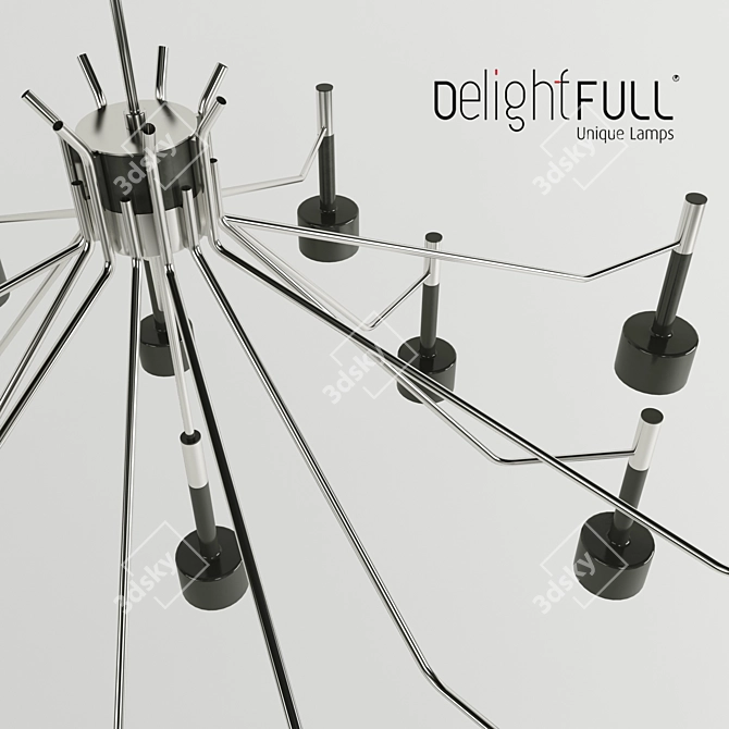 Delightfull Ella Suspension Lamp 3D model image 2