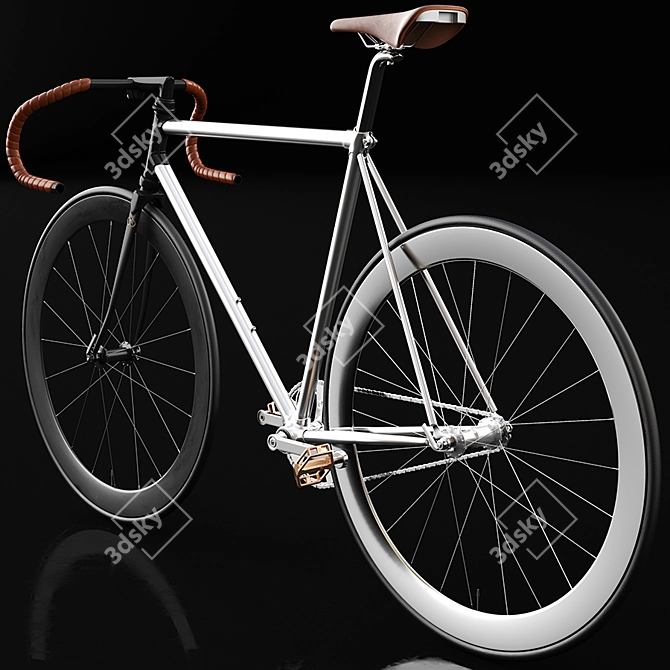 Creme Cycles Vinyl 5050 Bicycle 3D model image 2