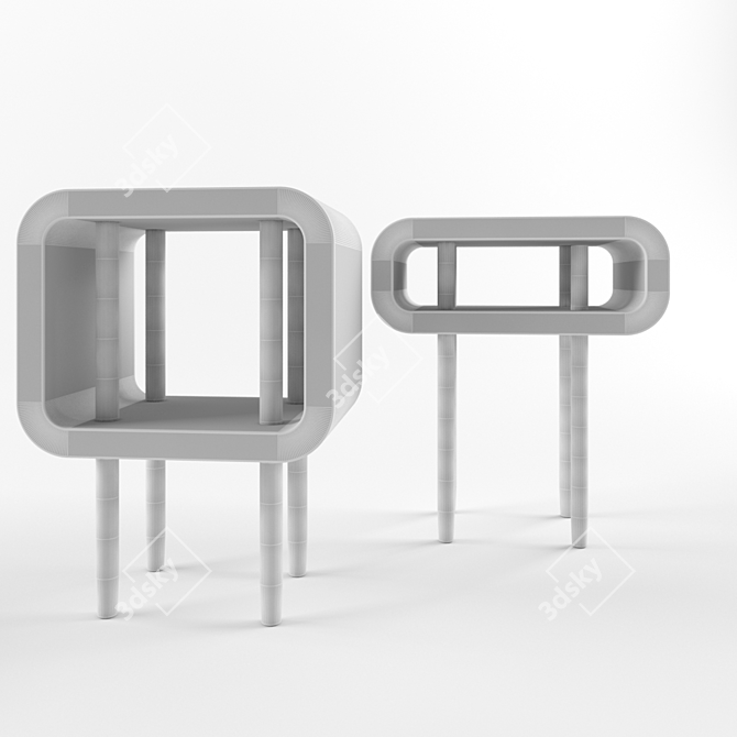 Open Mind Nightstand 3D model image 3