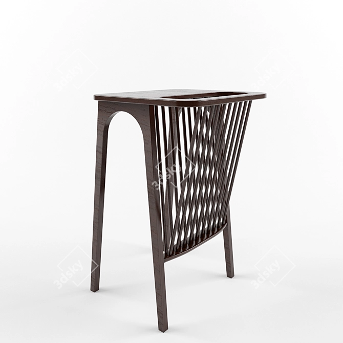 Sleek Stool: Modern and Chic 3D model image 1