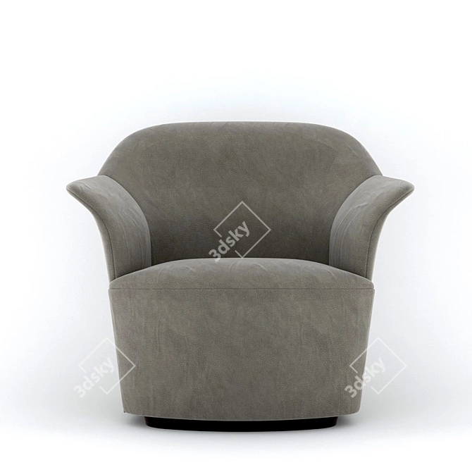 Elegant Aida Armchair by Poltrona Frau 3D model image 3