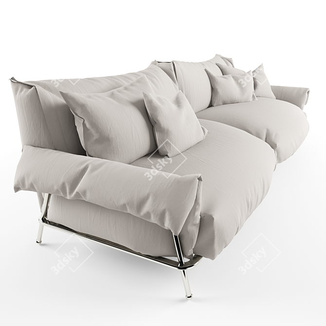 Sleek Chat 12 Sofa 3D model image 2