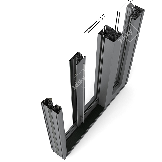 Reynaers CP155-LS Sliding and Panoramic System 3D model image 3