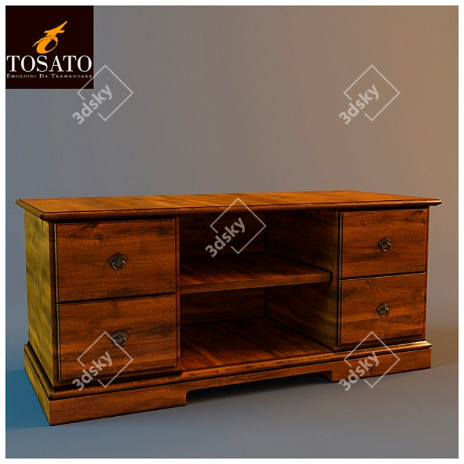 Italian-made Tosato TV Stand 3D model image 1