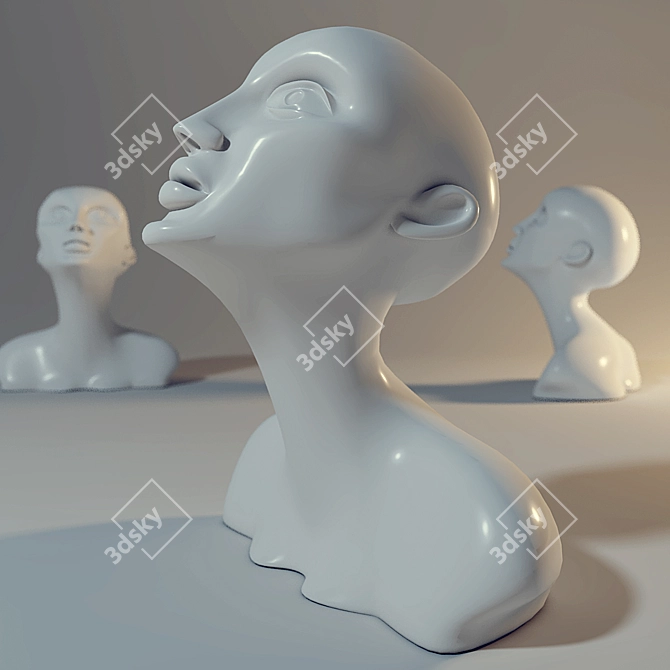Elegant ArDeko-2 Statuette 3D model image 1