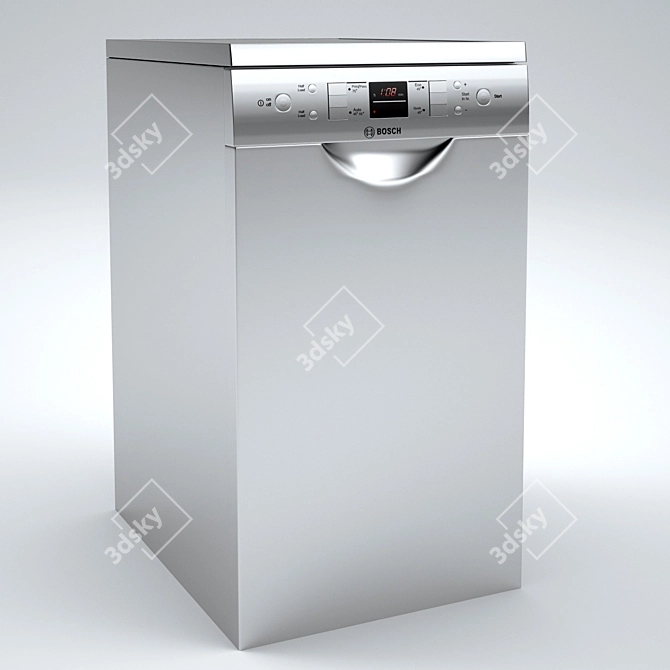 Efficient Cleaning Bosch Dishwasher 3D model image 2