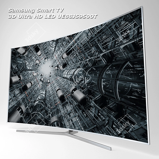 Samsung 88" 3D Ultra HD LED Smart TV 3D model image 1