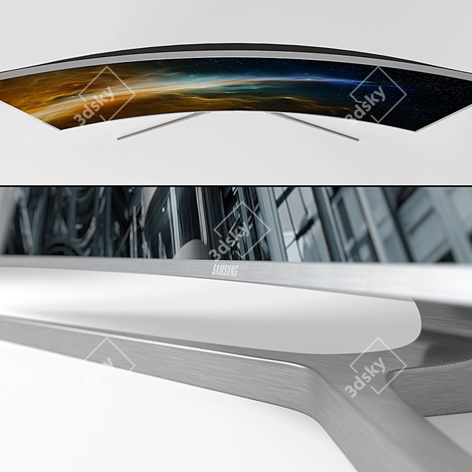 Samsung 88" 3D Ultra HD LED Smart TV 3D model image 2