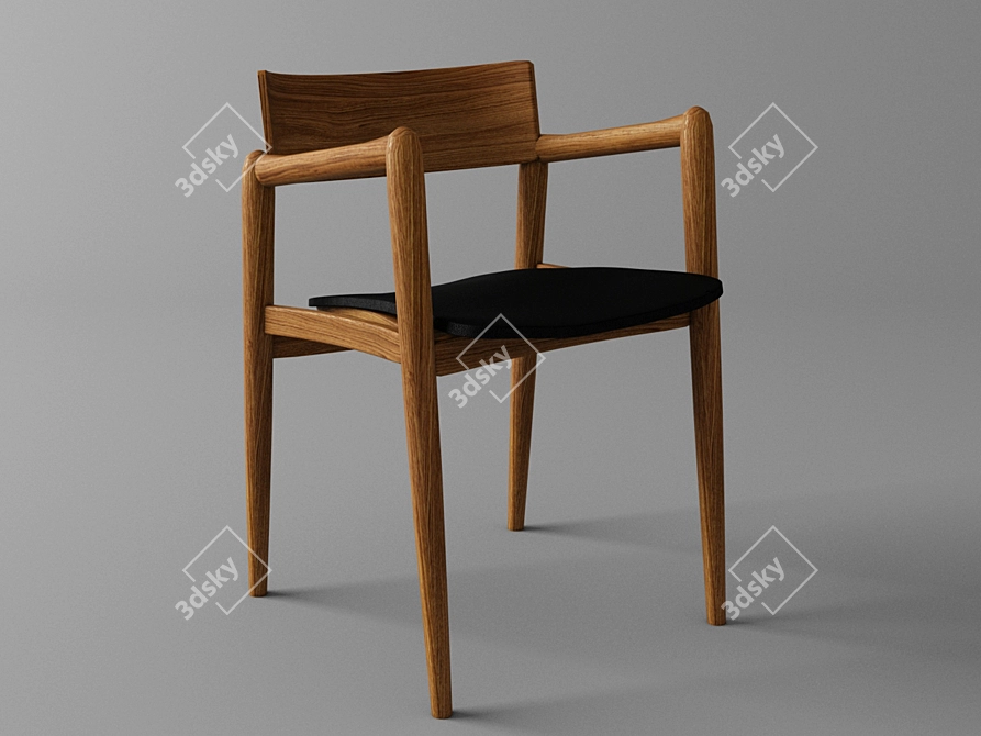 Elegant Chair by IVANNA 3D model image 2