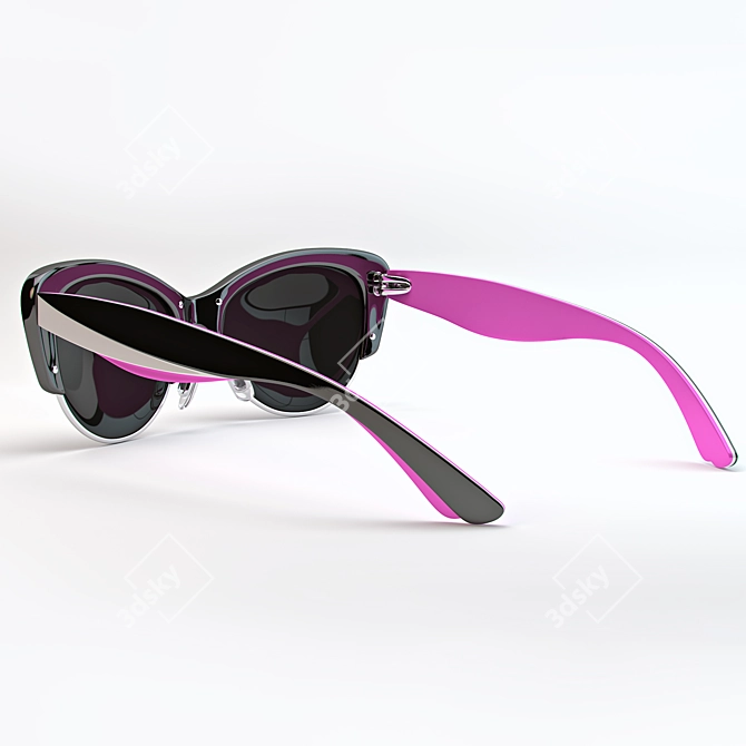  Dior Sunnies: Style Meets Elegance 3D model image 2