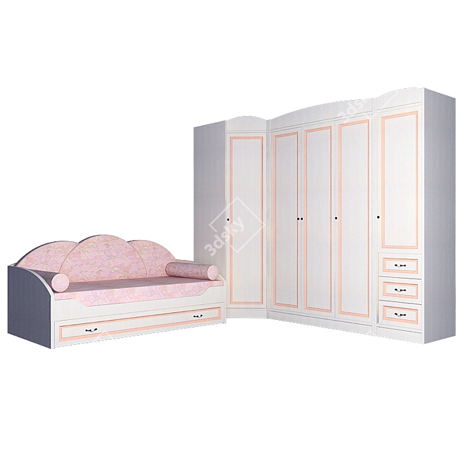 Kiddie Haven Furniture Set 3D model image 1