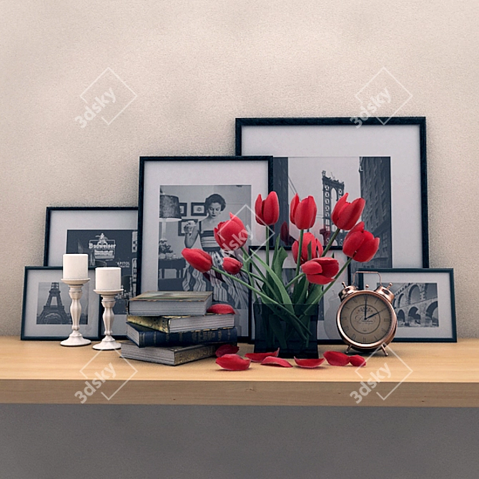 3D Max 2014 Decor Set 3D model image 1