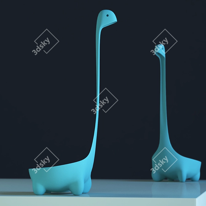 Whimsical Nessie Ladle by Ototo 3D model image 1