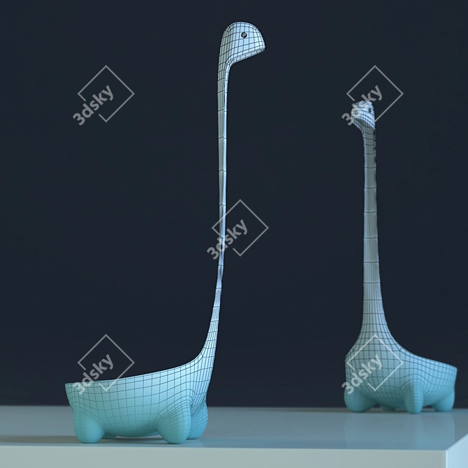 Whimsical Nessie Ladle by Ototo 3D model image 2