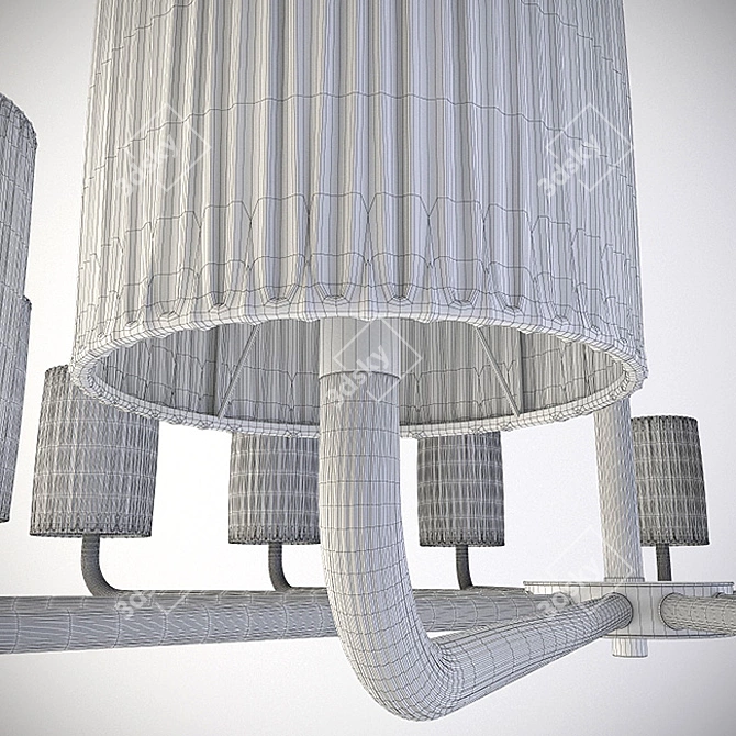 SYLCOM Modern Chandelier (2120/12 K FU) 3D model image 3