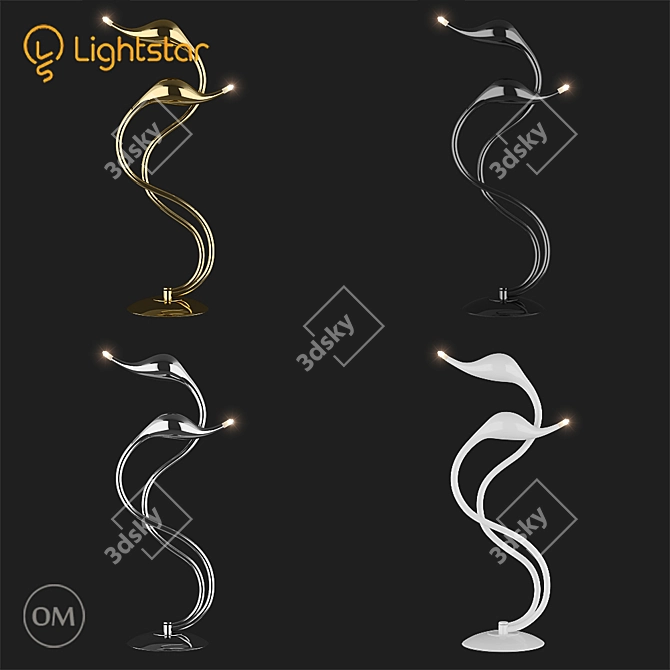 CIGNO COLLO Lightstar: Elegant and Enchanting 3D model image 2